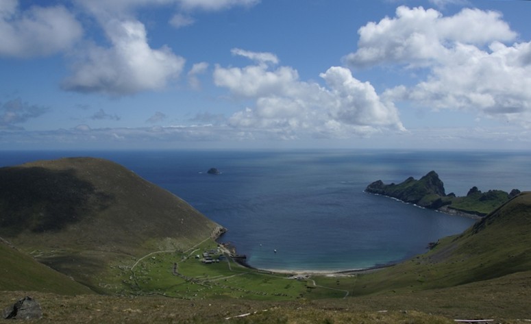A view from Hirta island in the St Kilda archipelago